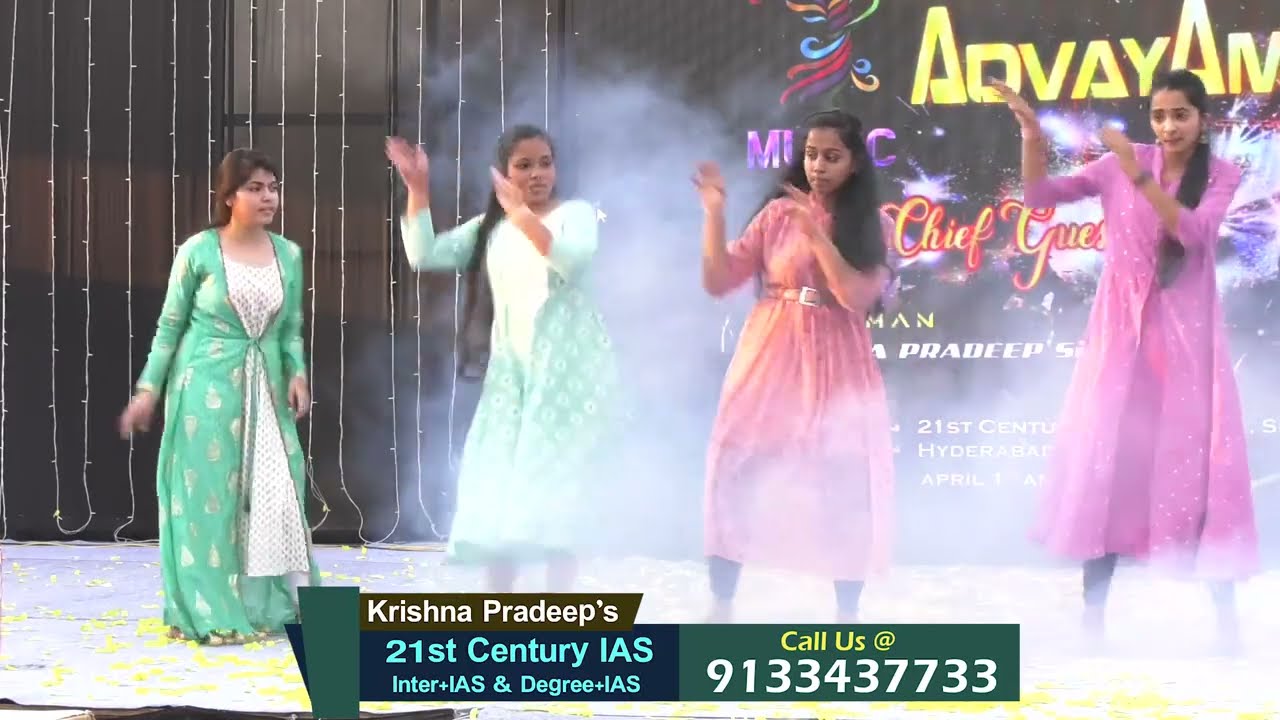 Fest ADVAYAM 2022-23 | Extraordinary Dance  performance | 21st Century IAS academy Shamshabad
