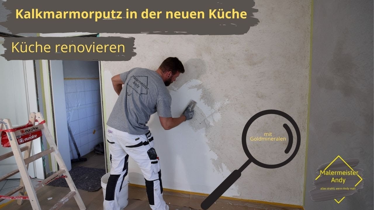 Küche renovieren mit Kalkmarmorputz