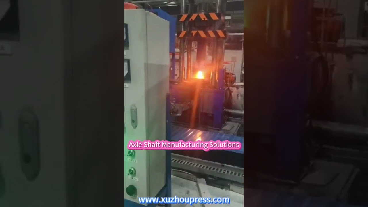 Engineering Machinery Vehicle Rear Axle Shaft Swing Die Forging Solution #machine