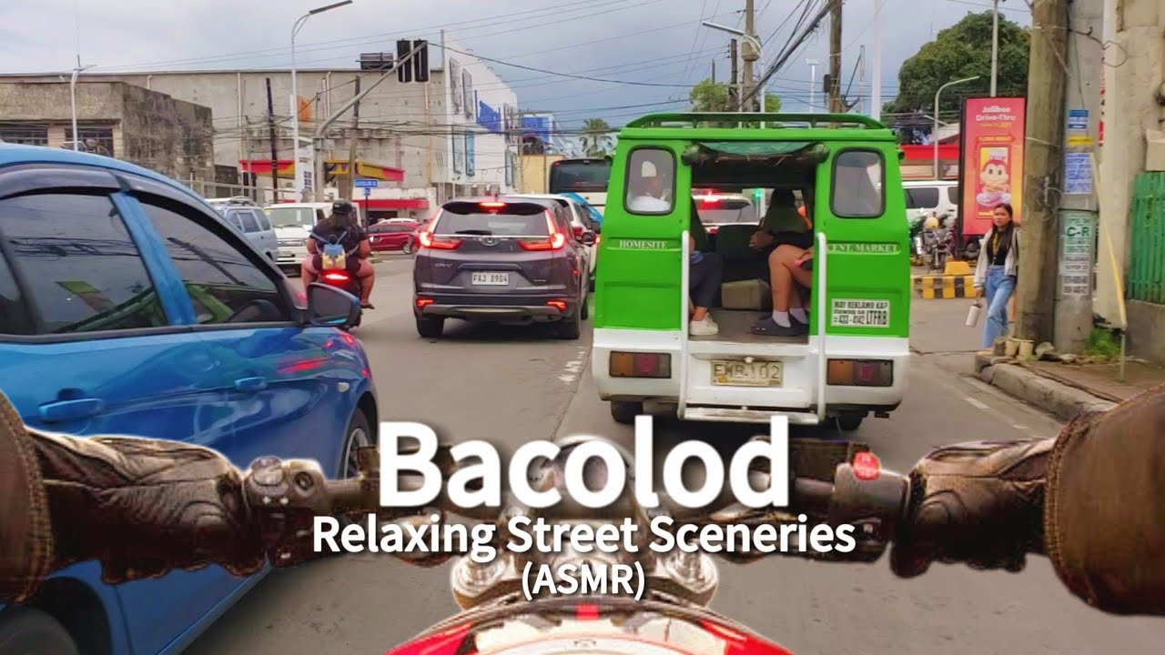 Relaxing Asmr Street Ambience: Bacolod City Tour #travel #motovlog