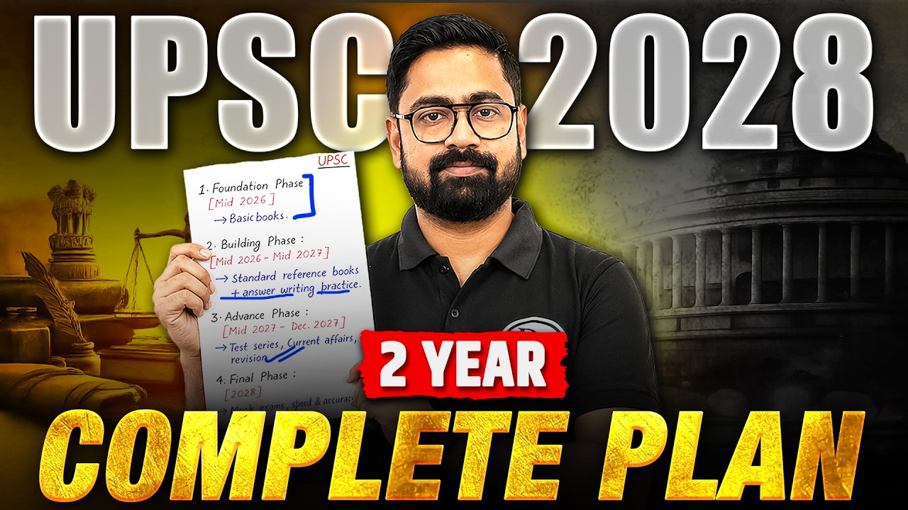 2-Year UPSC 2028 Roadmap 📚 | BEST Study Planner FOR IAS Aspirants 🔥