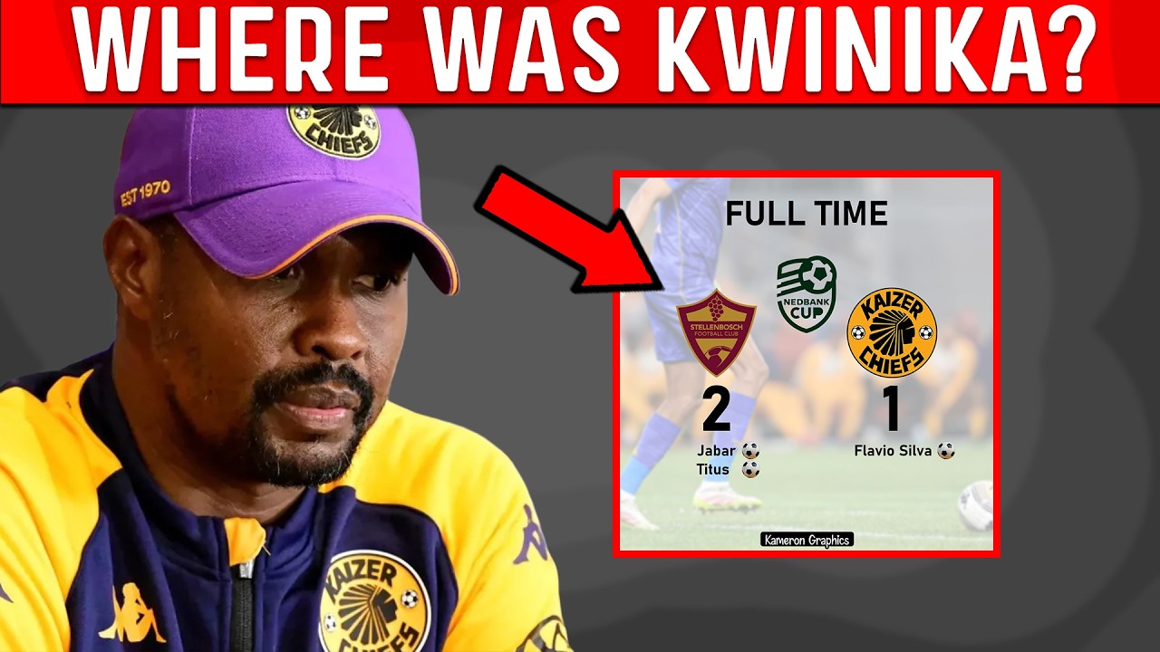 POOR LINE UP, STELLENBOSCH FC 2 1 KAIZER CHIEFS, NEDBANK CUP