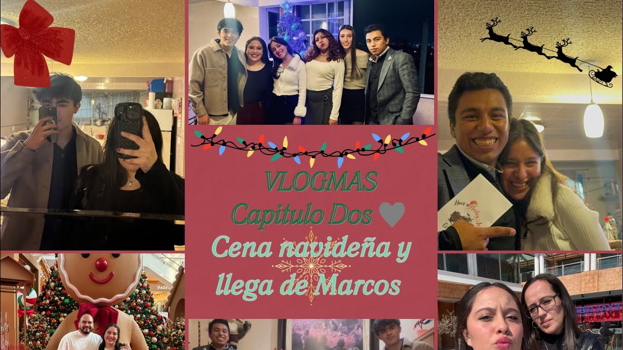 Cena navideña y llega Marcos 🩷✨| Vlogmas Cap. 2
