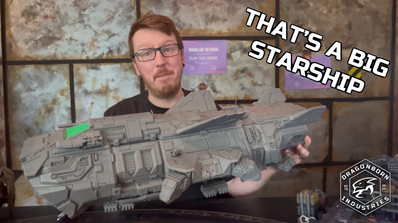 The MTV Type S | 3D Printed Starship | Kickstarter | Games Art By Philipp