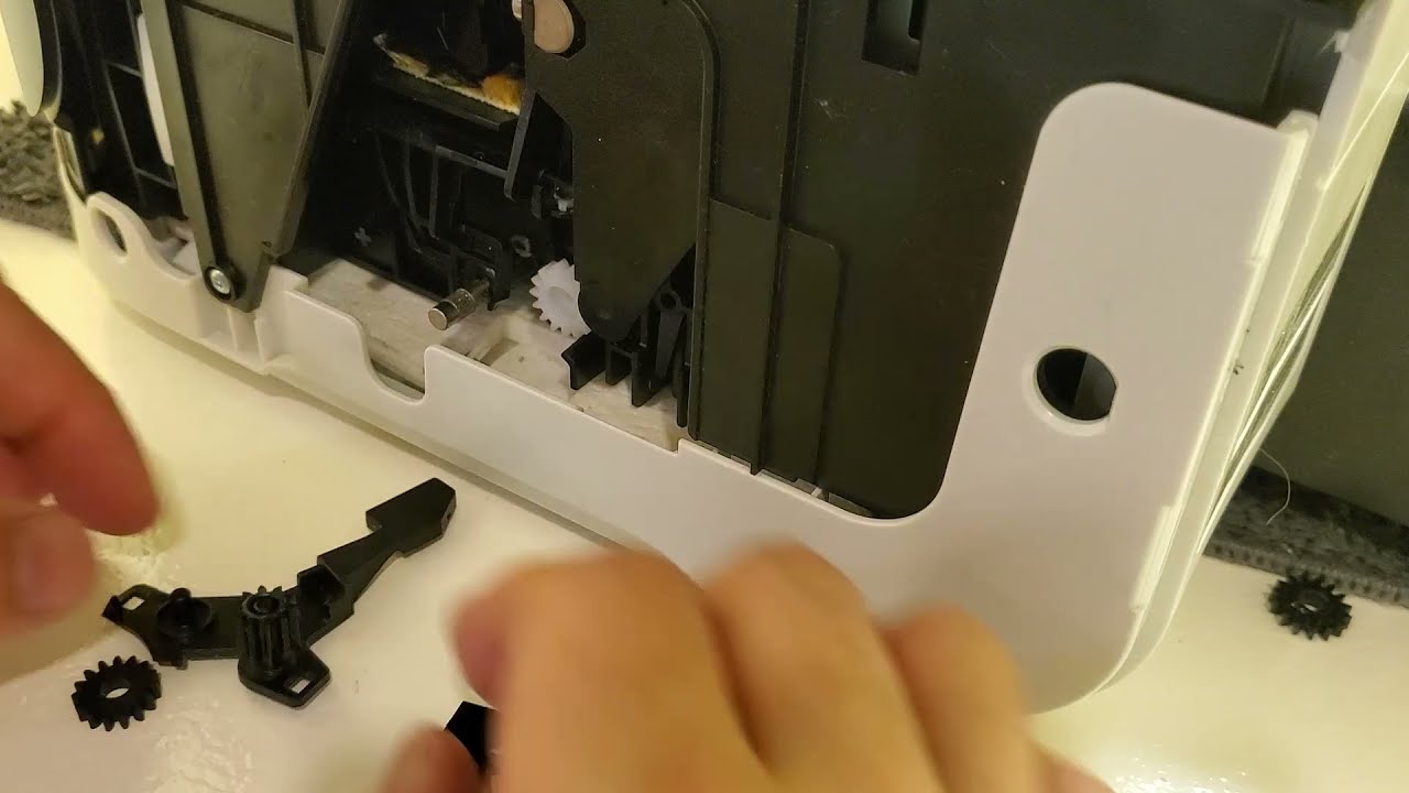 How to Fix HP Printer False Paper Jam Due to A Cracked Gear - Detailed Gear Assembly