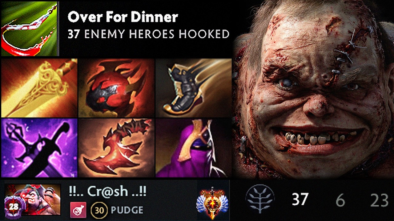 37 Hooks. 37 Kills. Pudge Mid | Pudge Official