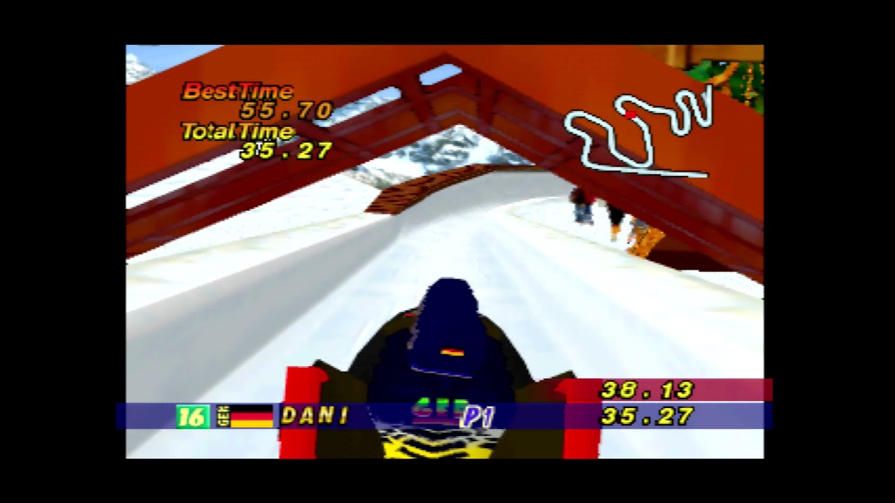 Nagano Winter Olympics ’98 (N64) - Bobsleigh - 50.78s