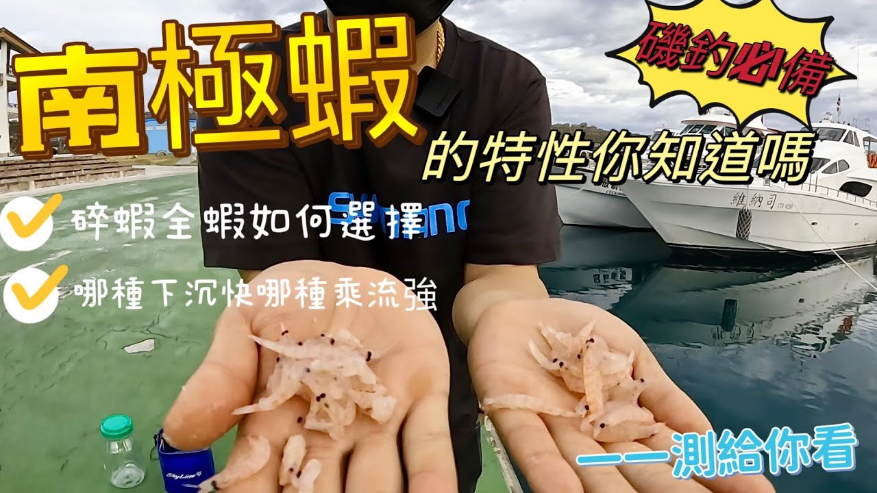 南極蝦是磯釣人最重要的子彈!!!但你對他夠了解嘛!!! 如果不熟沒關係 我來讓你們變熟
