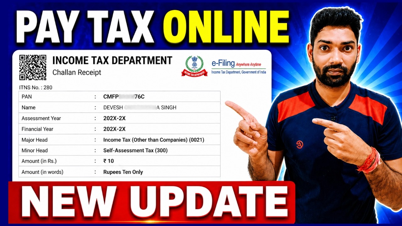 Income tax payment online/e-Pay Tax | How to pay income tax online on new e-filing portal
