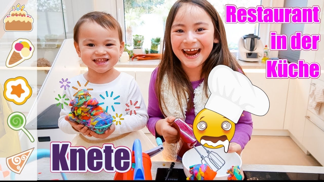 Mein eigenes Restaurant in der Küche | Bunte Burger | Knete Spezial