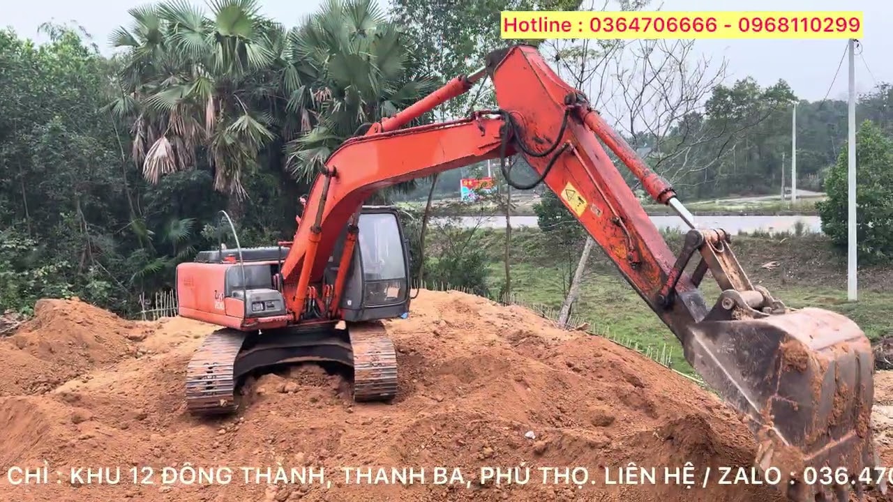 Станок Hitachi Zaxis 200-1 по цене всего 620 миллионов VND! Производственная площадка Куанг Хуен.
