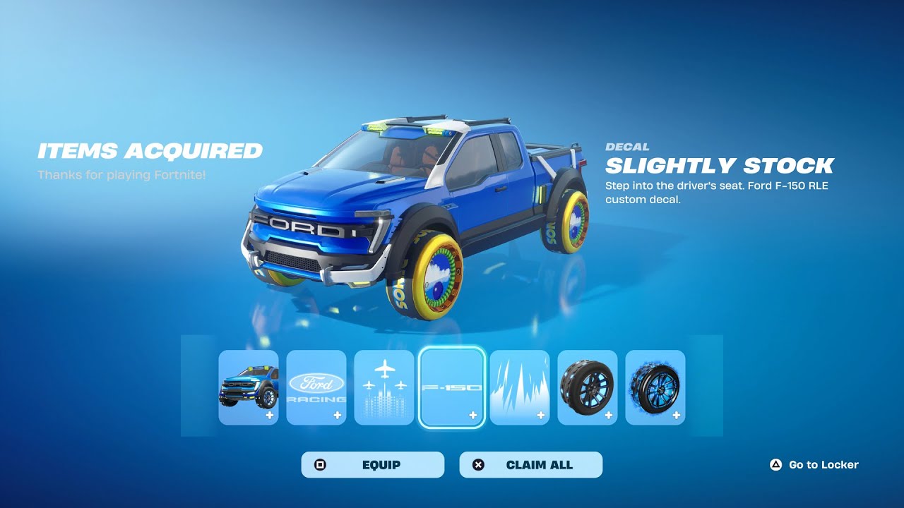 Как получить кузов Ford F-150 RLE БЕСПЛАТНО в Fortnite (разблокированный Ford F-150 RLE в Rocket ...
