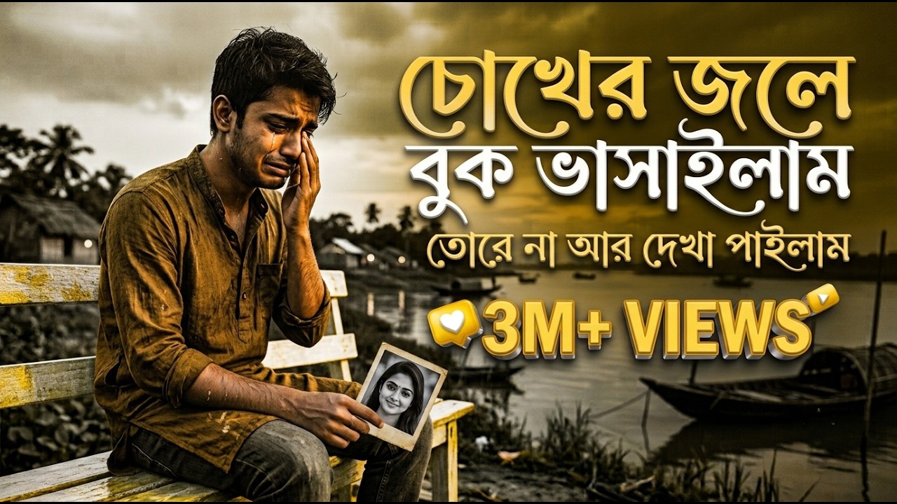 চোখের জলে বুক ভাসাইলাম তোরে না আর দেখা পাইলাম ।একটি অসাধারন বাংলা গান