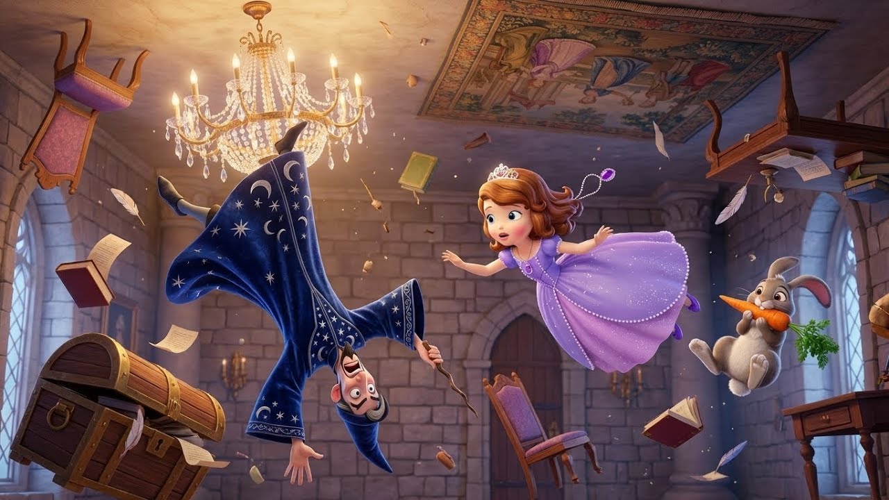 GRAVITY BROKEN! 😱🌌 Sofia floats away! Magic Fail | Sofia the First Animation