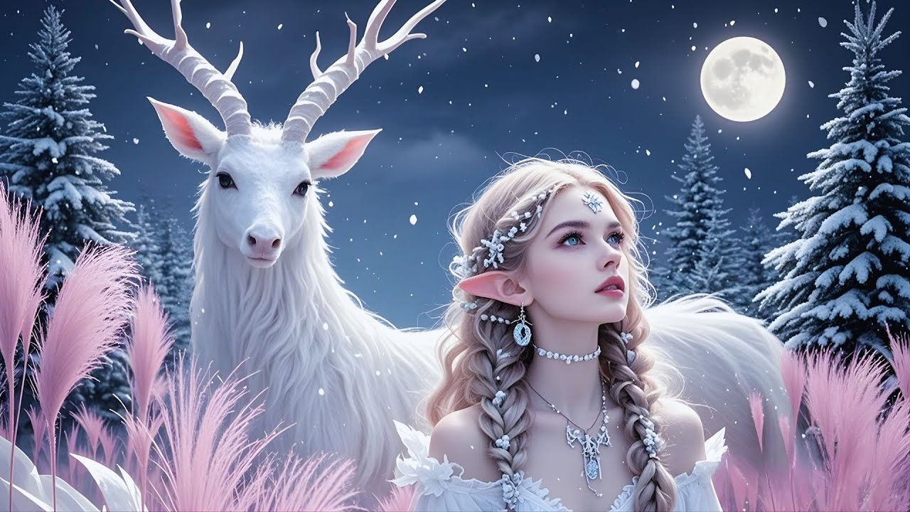 Whispers Beneath the Snow | Moonlit Winter Fantasy & Celtic Folk