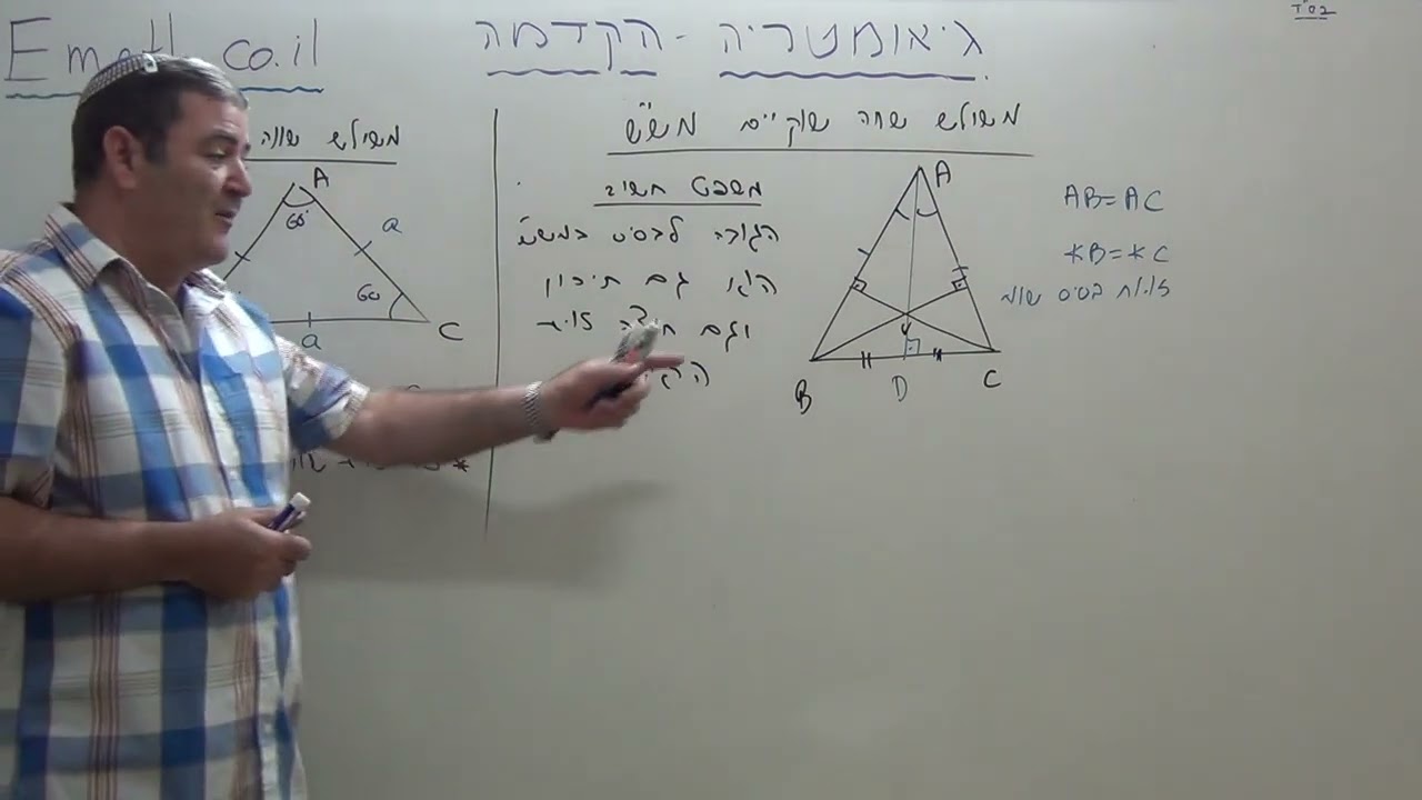 גיאומטריה שיעור הקדמה | 4 יחידות ו 5 יחידות | שאלונים 571, 581, 806