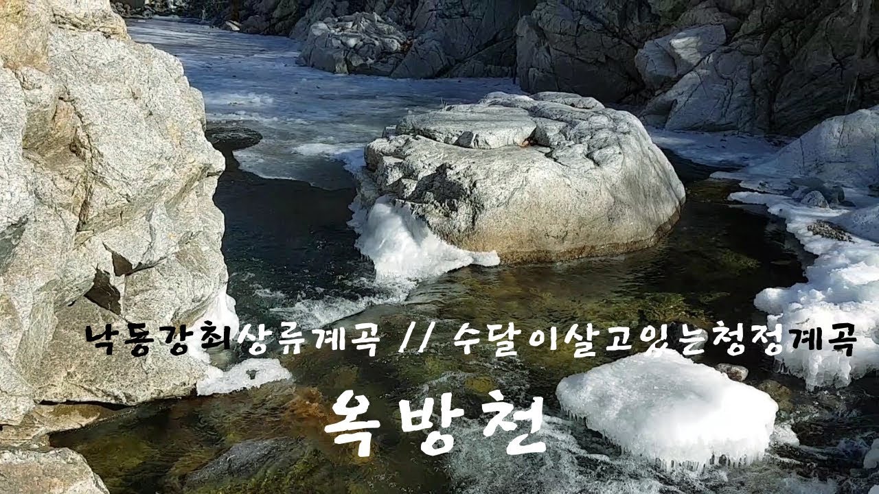 낙동강의최상류계곡//수달이살고있는 청정계곡//옥방천