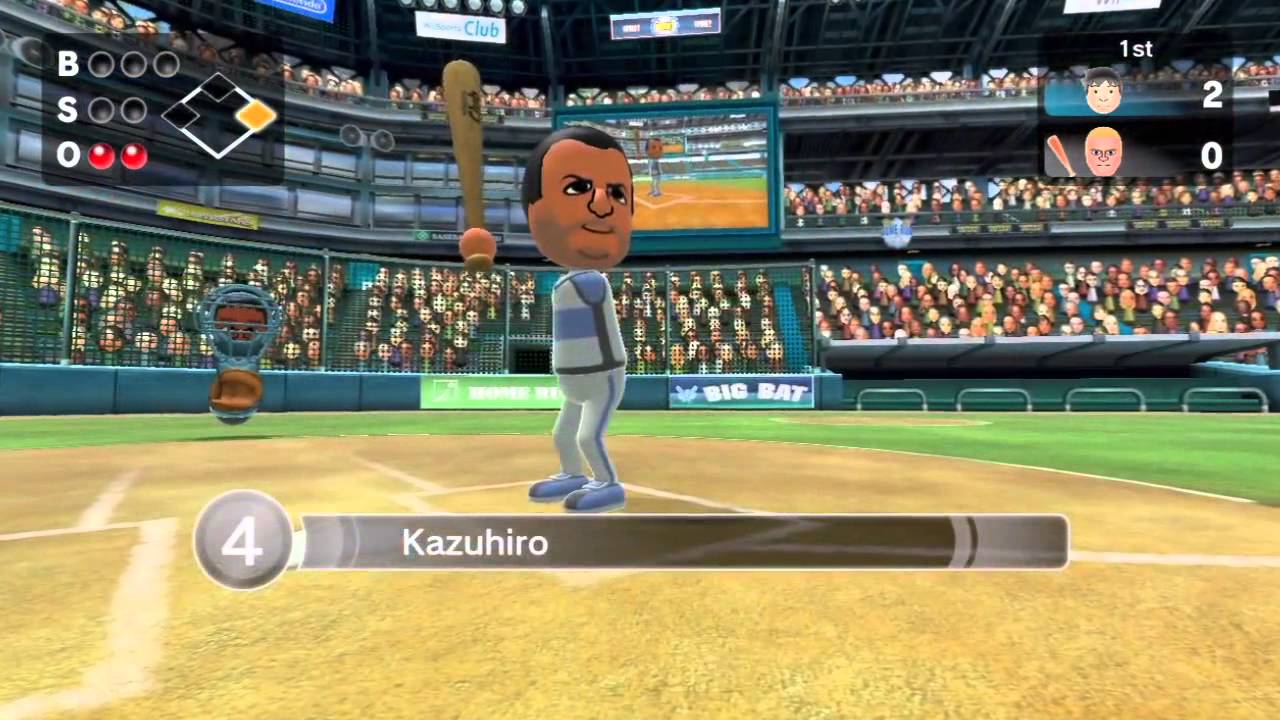 [Wii Sports Club] Baseball - Local Match Gameplay