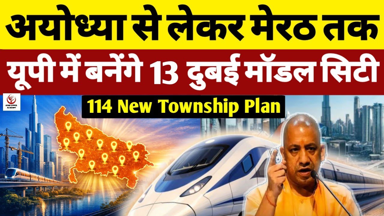 Uttar Pradesh मेें बनेगीं 114 New Township | 13 शहर बनेंगे Dubai Model Metro City 😱 UP Current News