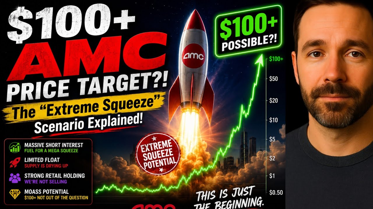 АКЦИИ AMC: ЦЕЛЕВАЯ ЦЕНА $100+?! Сценарий &laquo;экстремального шорт-сквиза&raquo;! АНАЛИЗ АКЦИЙ AMC
