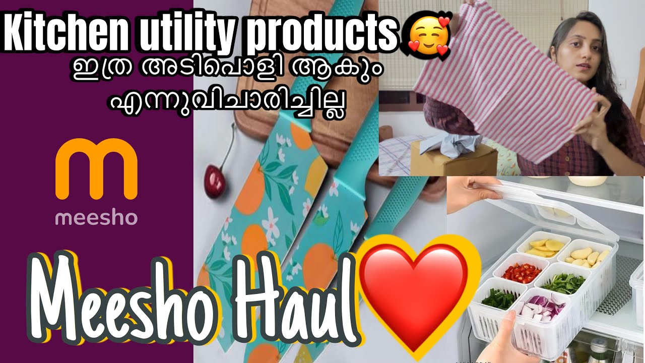 Meesho kitchen utility Haul❤️ Vismaya | Jaanvi❤️#shuttuandmamma🦋