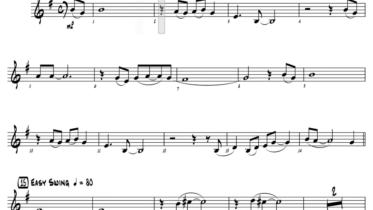 Summertime Trumpet/Clarinet Jazz Versión PLAY ALONG