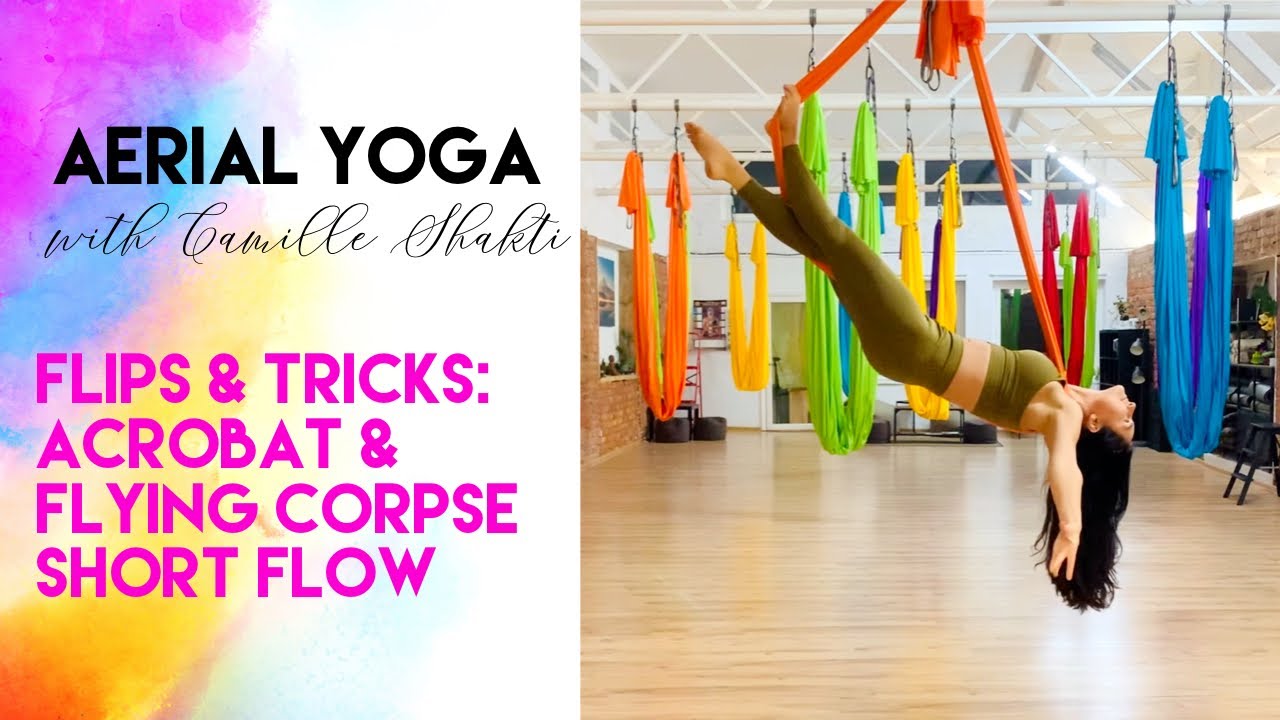 Aerial Yoga Dance - Short Flow Sequence with Camille Shakti | Flips & Tricks | Oro Joga | CamiyogAIR