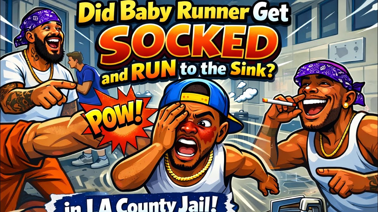 Baby Runner Got Punched HARD… Then Ran Straight to the Sink 💀 (LA COUNTY JAIL)