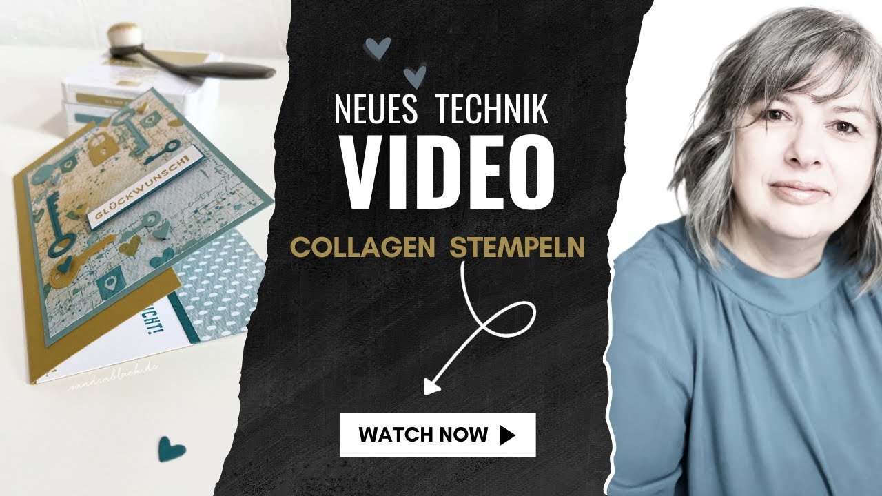 How to: Stempeltechnik - Collagen stempeln / Nutze deine Stempel für tolle Hintergründe