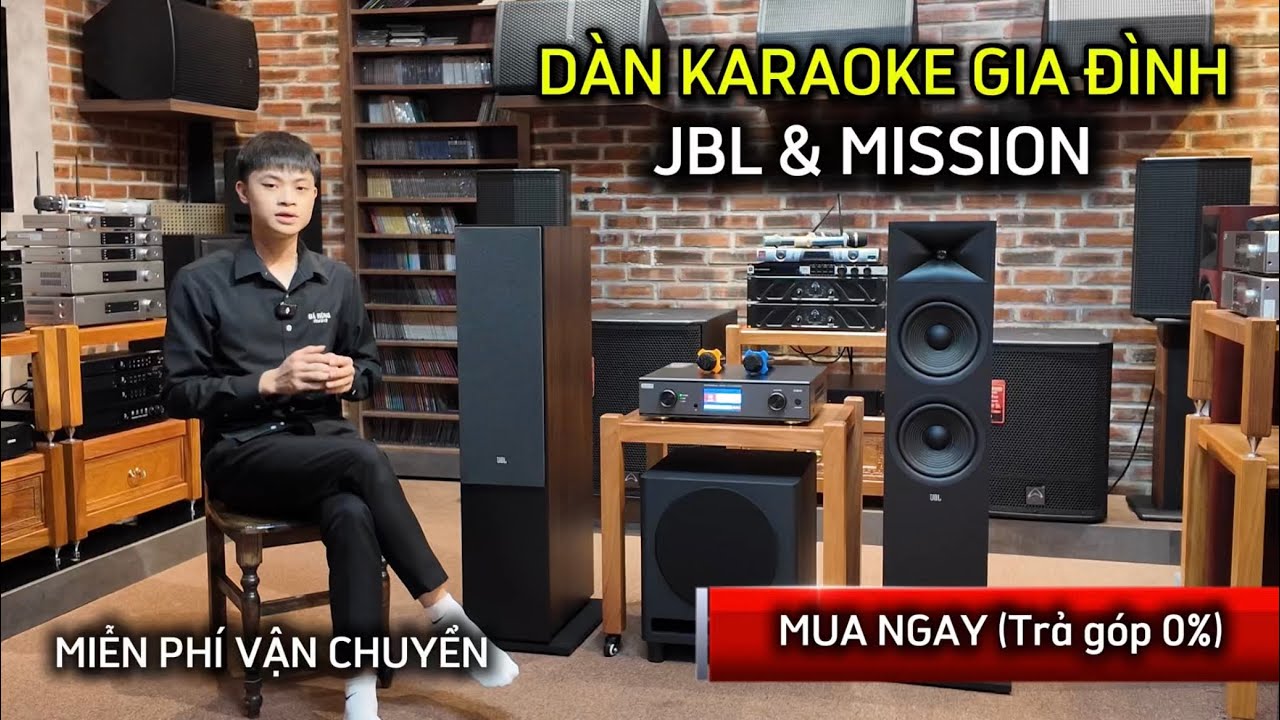 Dàn Karaoke JBL STAGE 280F, Amply AUCUS D-800, SUB MISSION PRO - Bá Hùng Tech