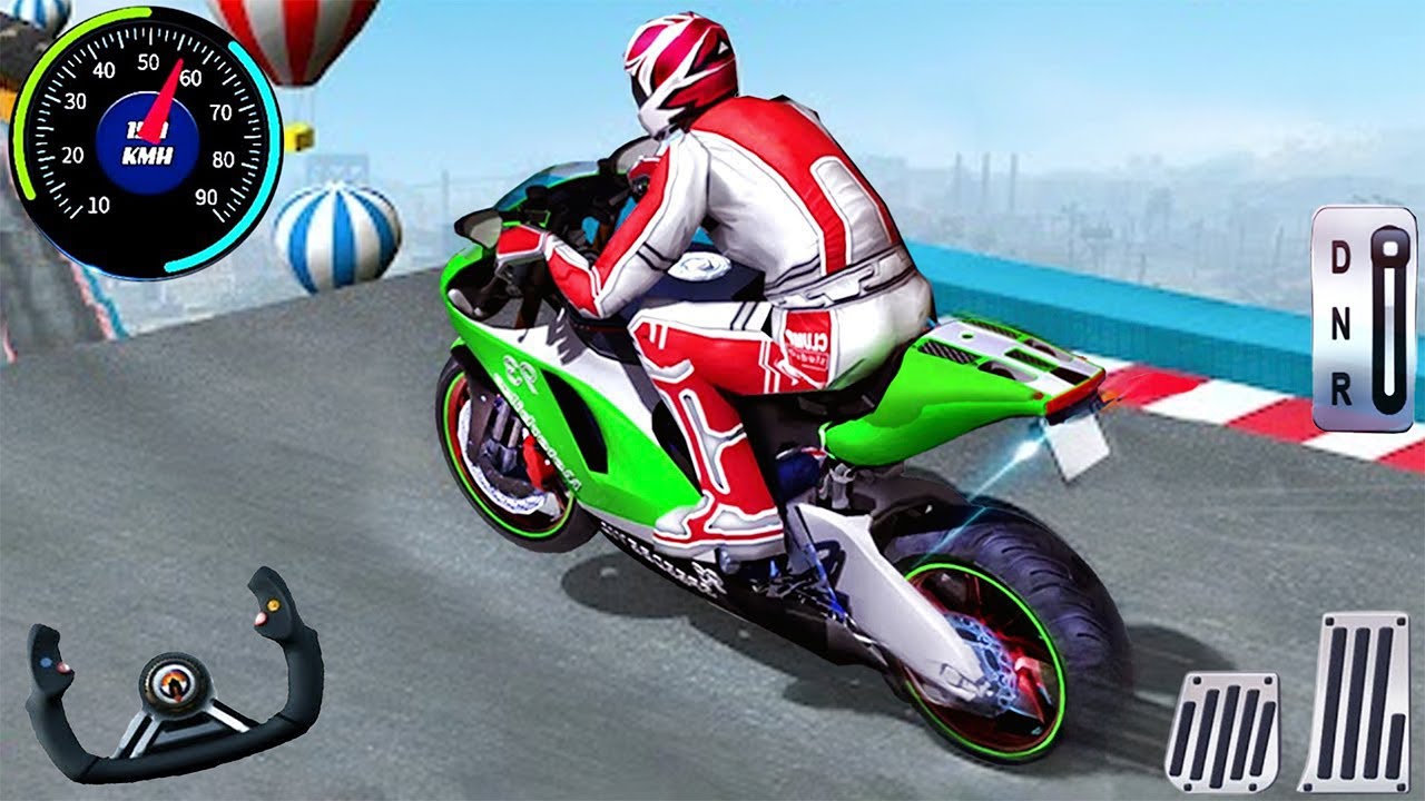 Mega Ramp GT Bike Stunt Racing Simulator - Extreme Motocross Dirt Bike Racer Games Android Gameplay