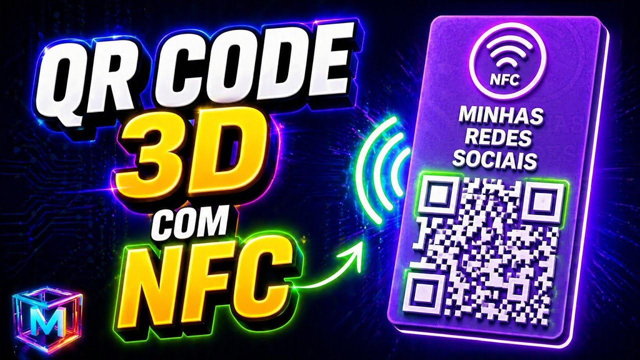 Como Criar QR CODE Com Tag NFC Na Impressão 3D