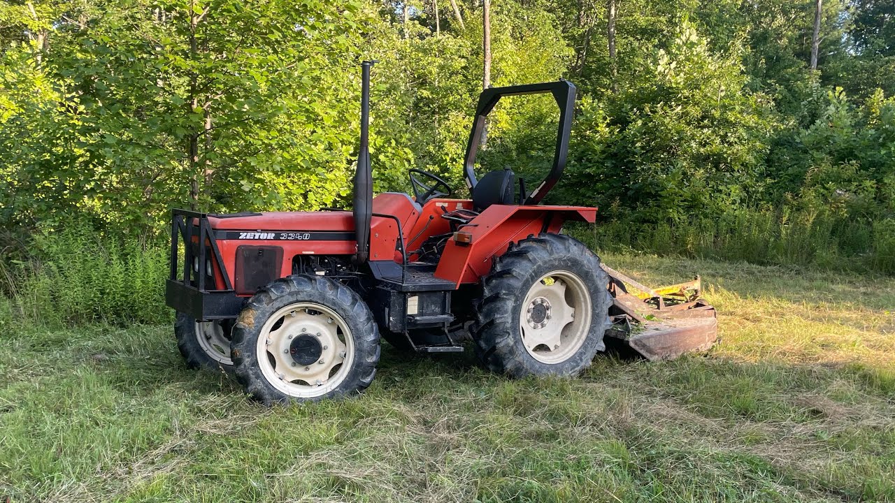 Обслуживание трактора Zetor и ремонт щеточного борона