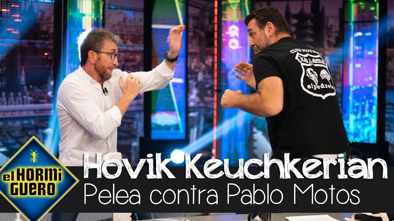 La divertida pelea de Hovik Keuchkerian y Pablo Motos - El Hormiguero