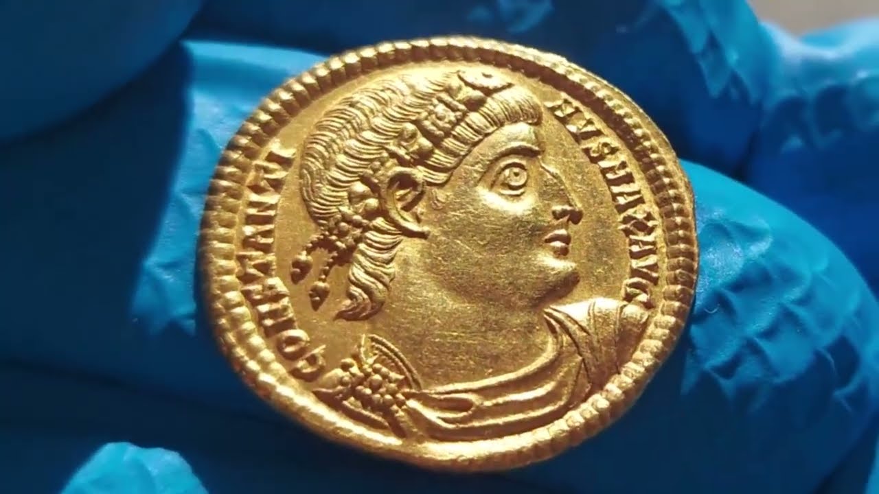 335-336 AD Gold Solidus of Constantine the Great