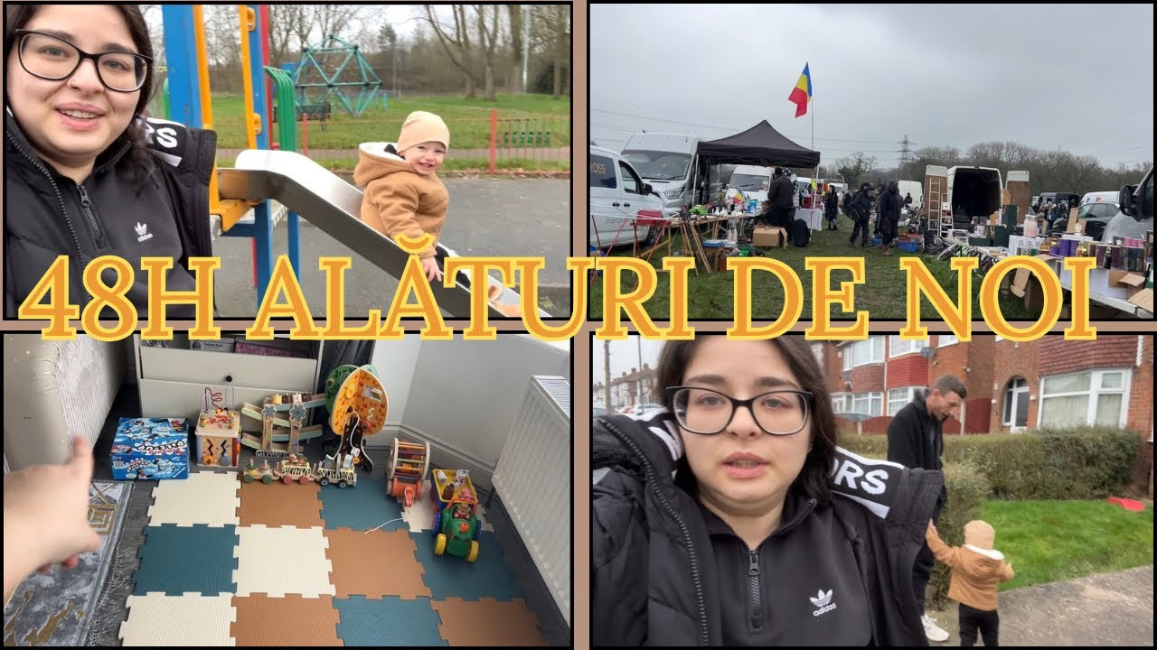 Vlog | Mergem la car boot, curățenie și am înghețat de frig în parc 