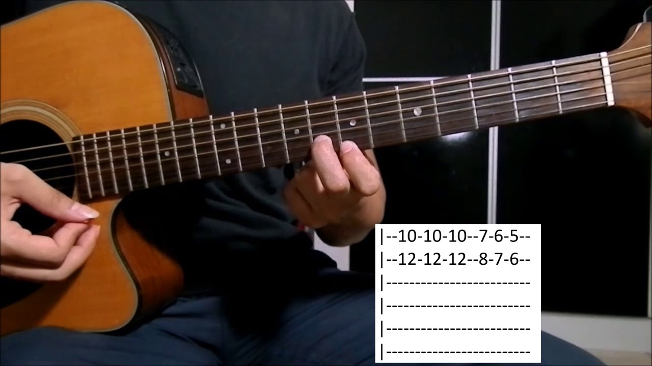 Carta Sobre a Mesa - Amado Batista Aula Solo Violão (como tocar)