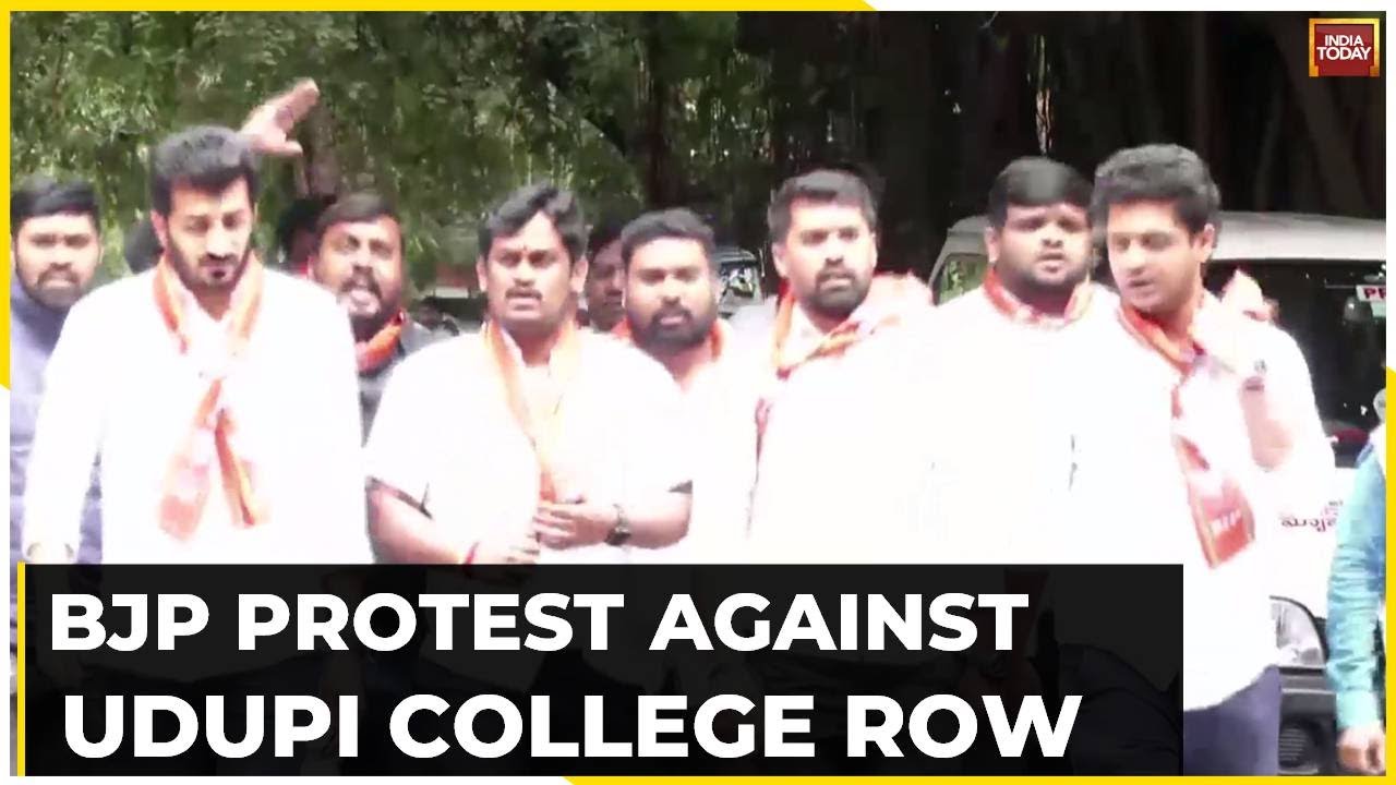 Karnataka BJP Stage Protest Demands Detailed Probe Into Udupi Video Incident