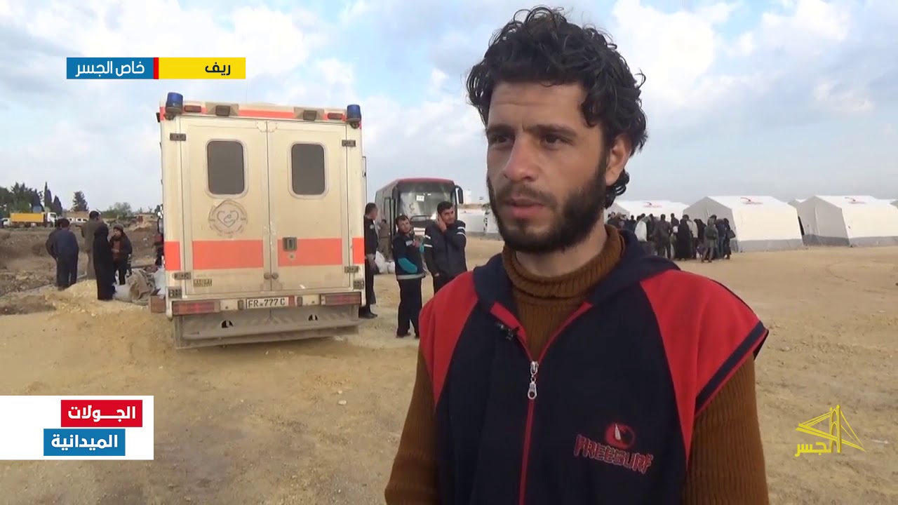 وصول مهجري دوما إلى قرية البل في ريف حلب يوم أمس