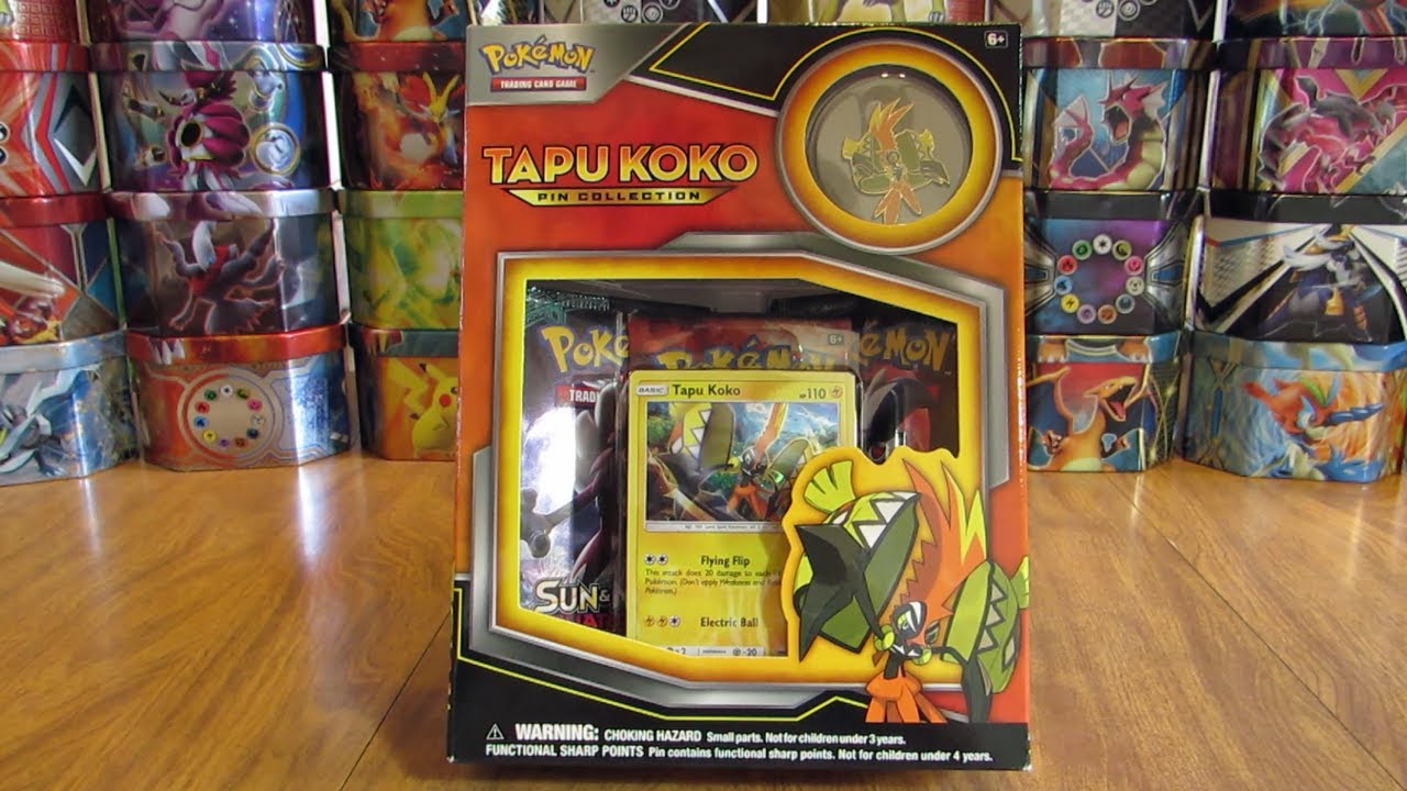 Tapu Koko Pin Collection Box Opening (Amazing Pulls!)