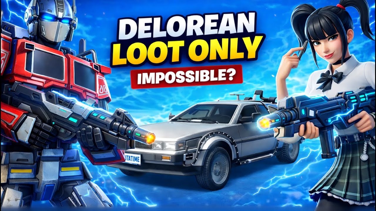 DeLorean Loot ONLY Challenge (Fortnite)