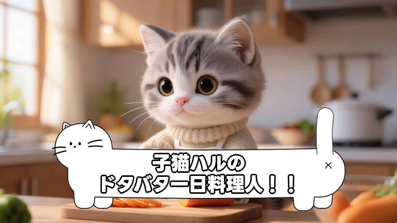 「今日のお昼は僕が作るニャ！」👨‍🍳 ゴードン・ラムゼイより厳しい猫シェフ・ハル 