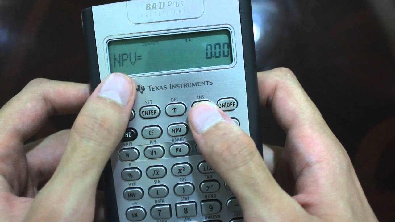 طريقة استخدام الحاسبة المالية financial calculator