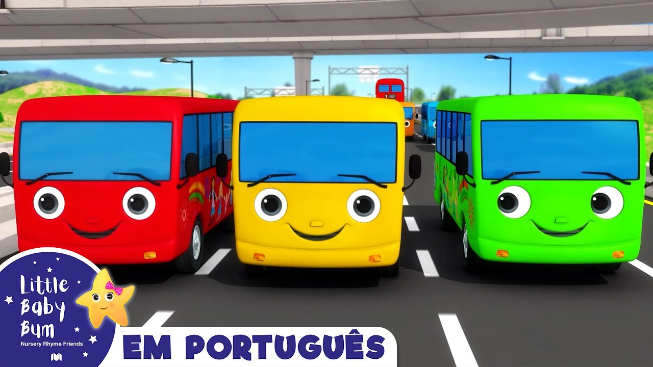 Dez Pequenos Ônibus - Parte 4 | Chansons de bébé | Little Baby Bum em Português