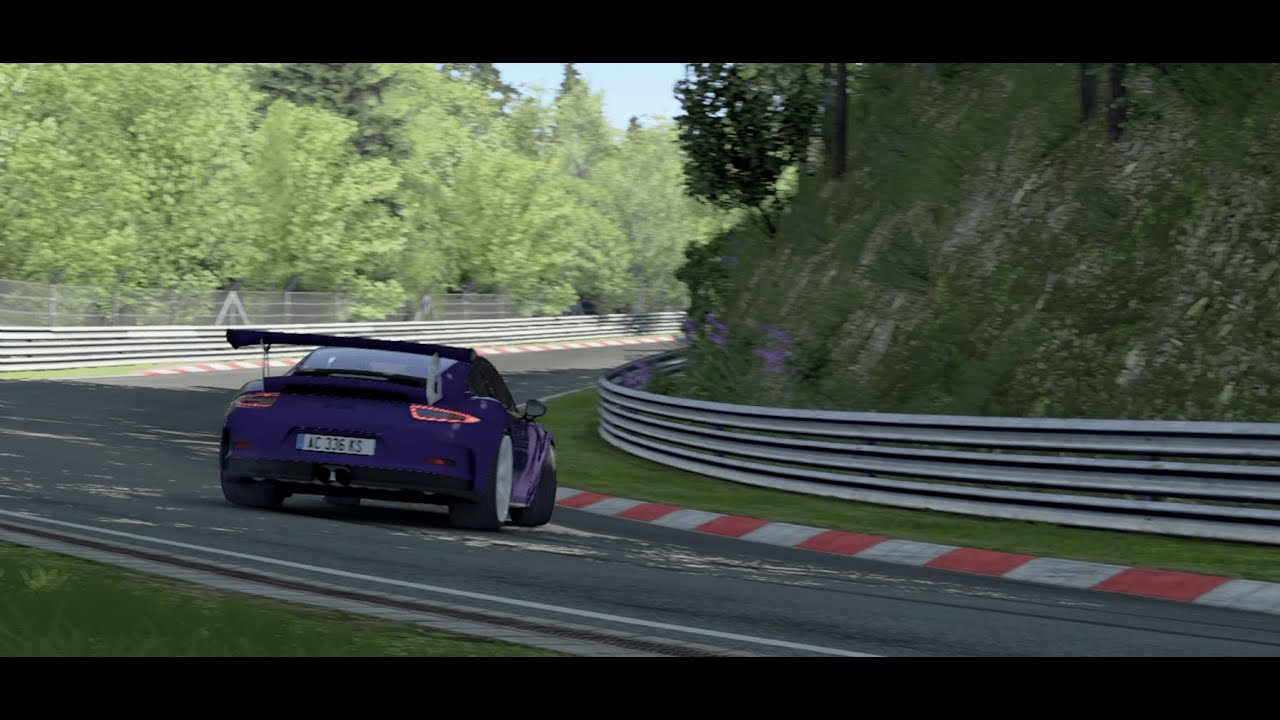 Porsche 911 GT3 RS | Sliding and push lap | Nordschleife | Assetto Corsa | 4K