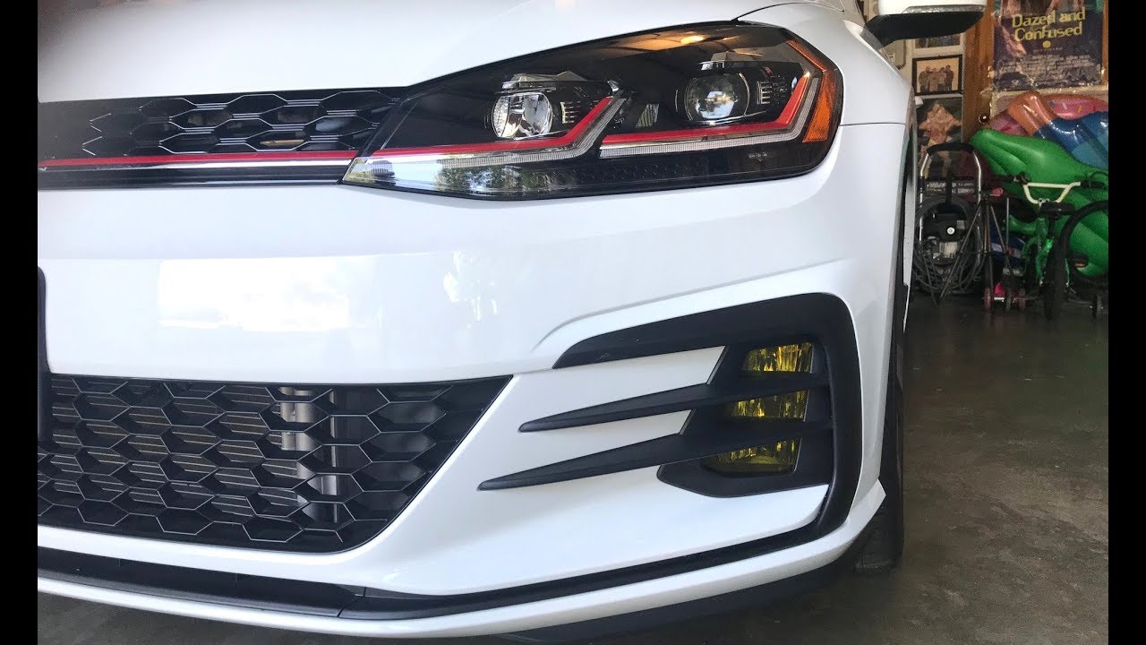 2018 VW GTI SE Ep. 34: Installing Lamin-X Yellow on Fog Lights
