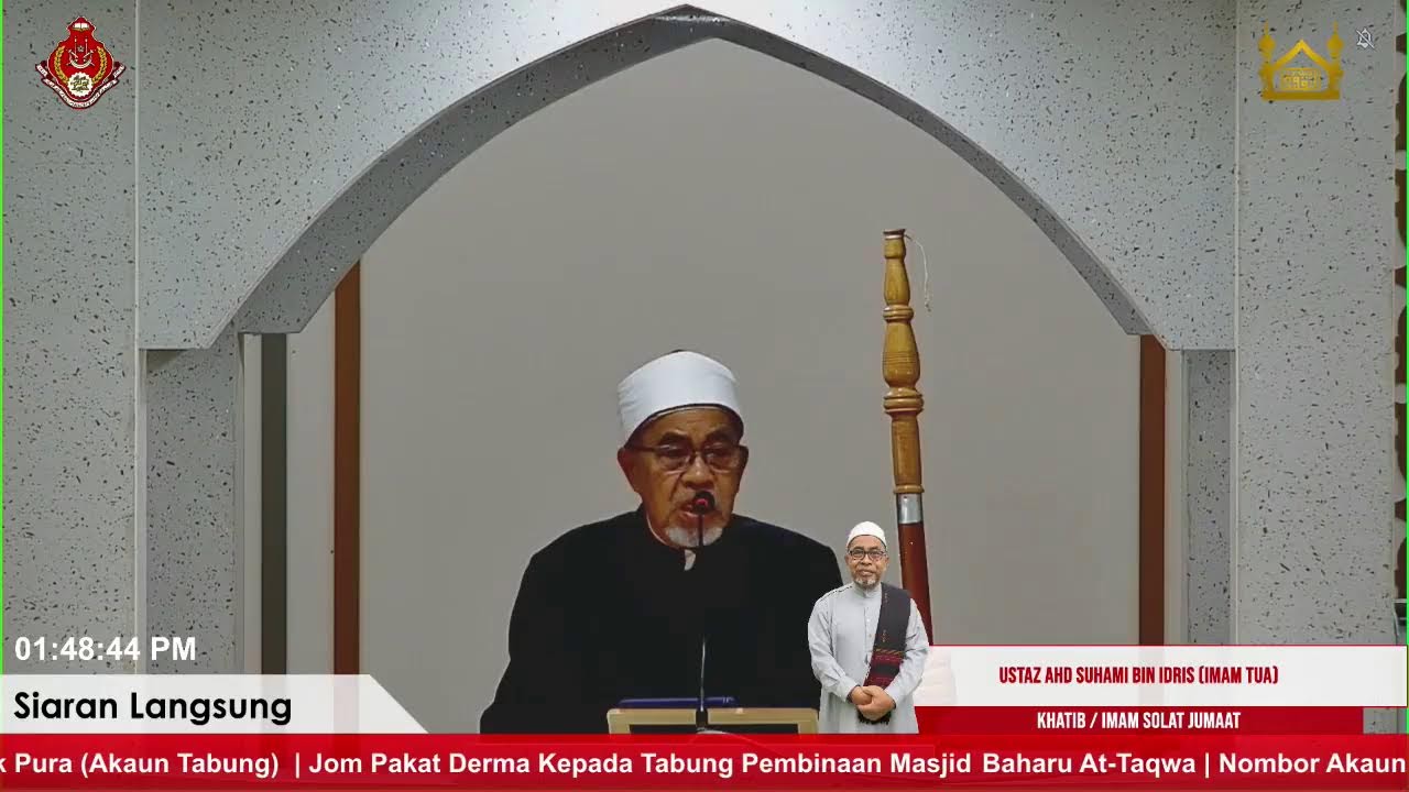Live | Khutbah dan Solat Jumaat |  Iktibar Daripada Pertukaran Tahun | 2 Jan 2026