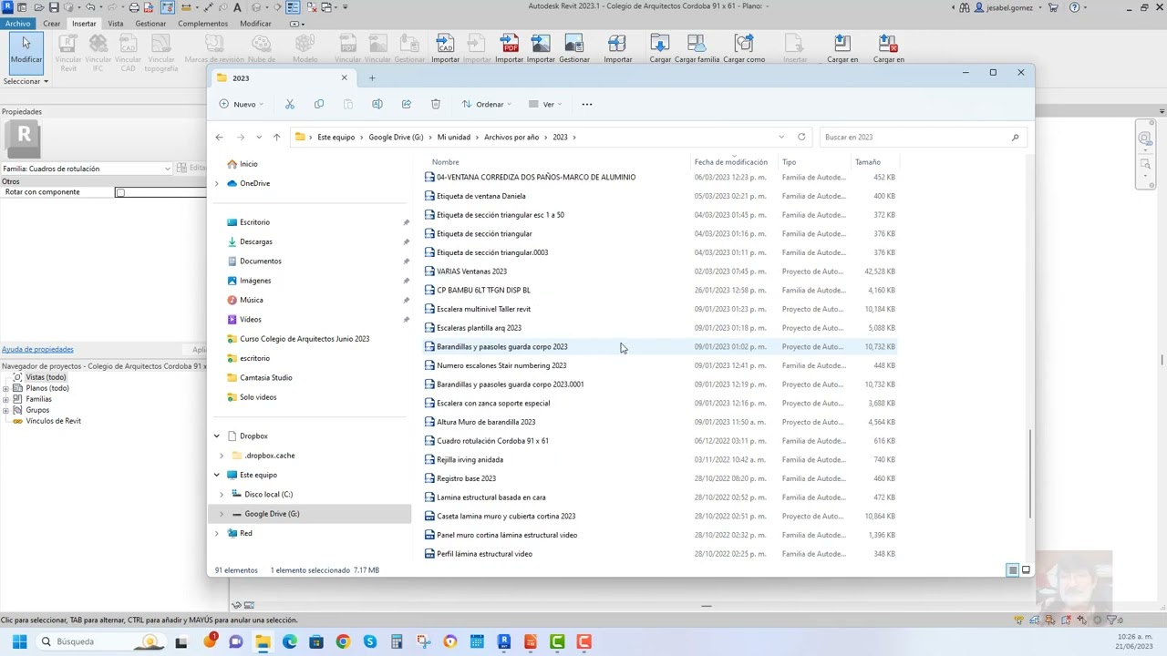 Curso Colegio de Arquitectos Proyecto completo 2