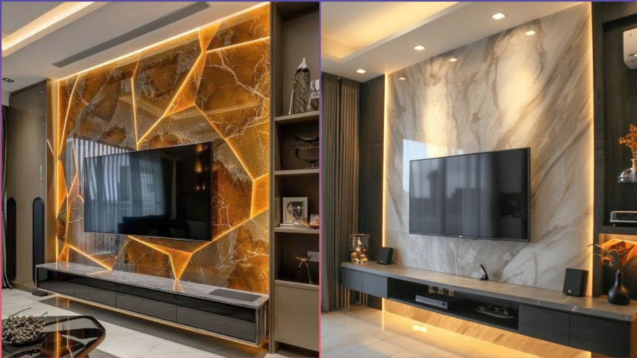 150 Stylish Living Room TV Wall Design Ideas 2025 TV Cabinet Designs| Interior Wall Decoration