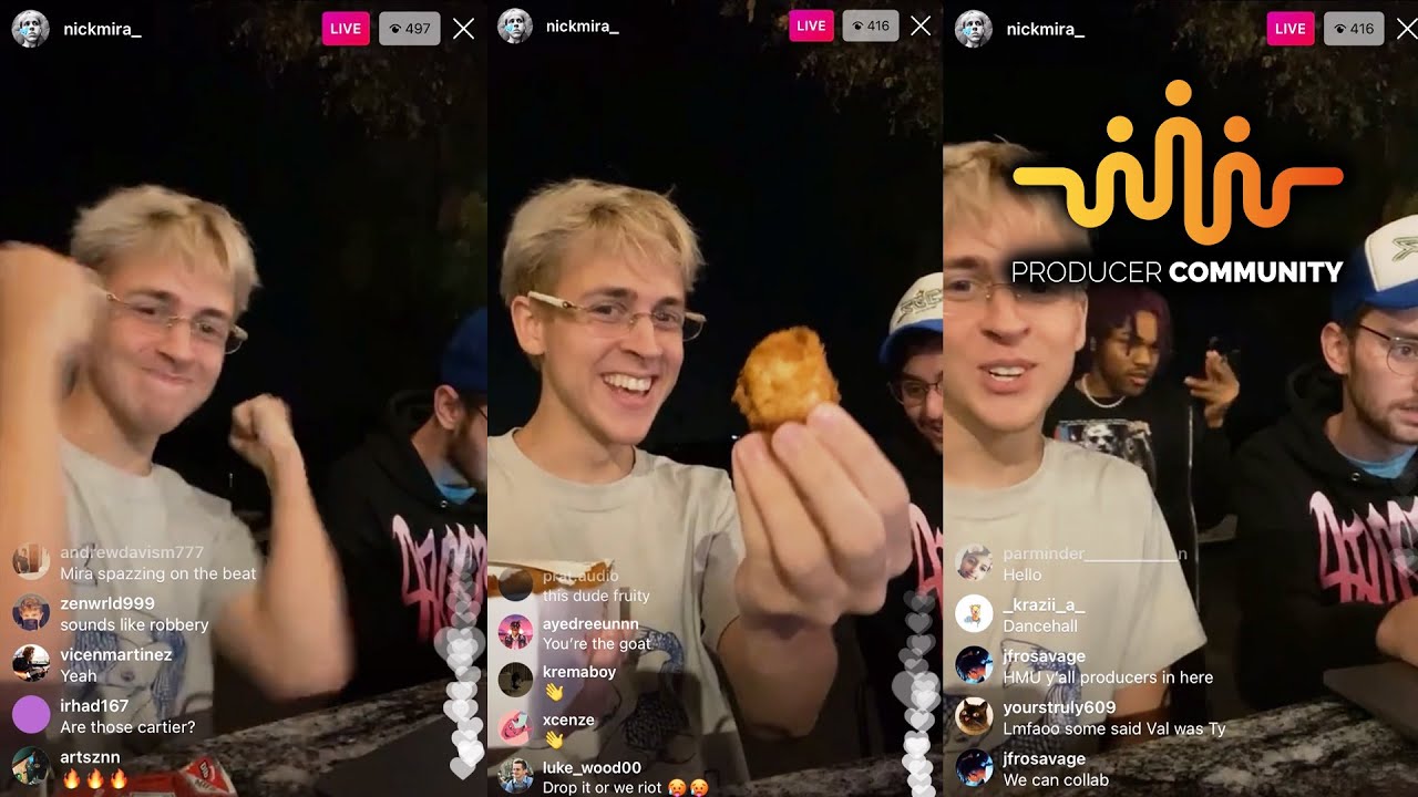 Nick Mira - Making Beats outside the Crib w/ killval & oktanner *FREESTYLE* 🔥